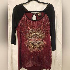 Harley Davidson 3/4 sleeve